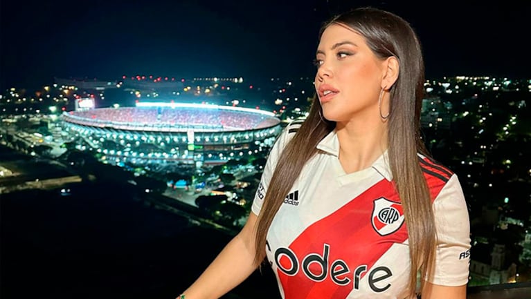 Wanda Nara fue a ver a River al Monumental