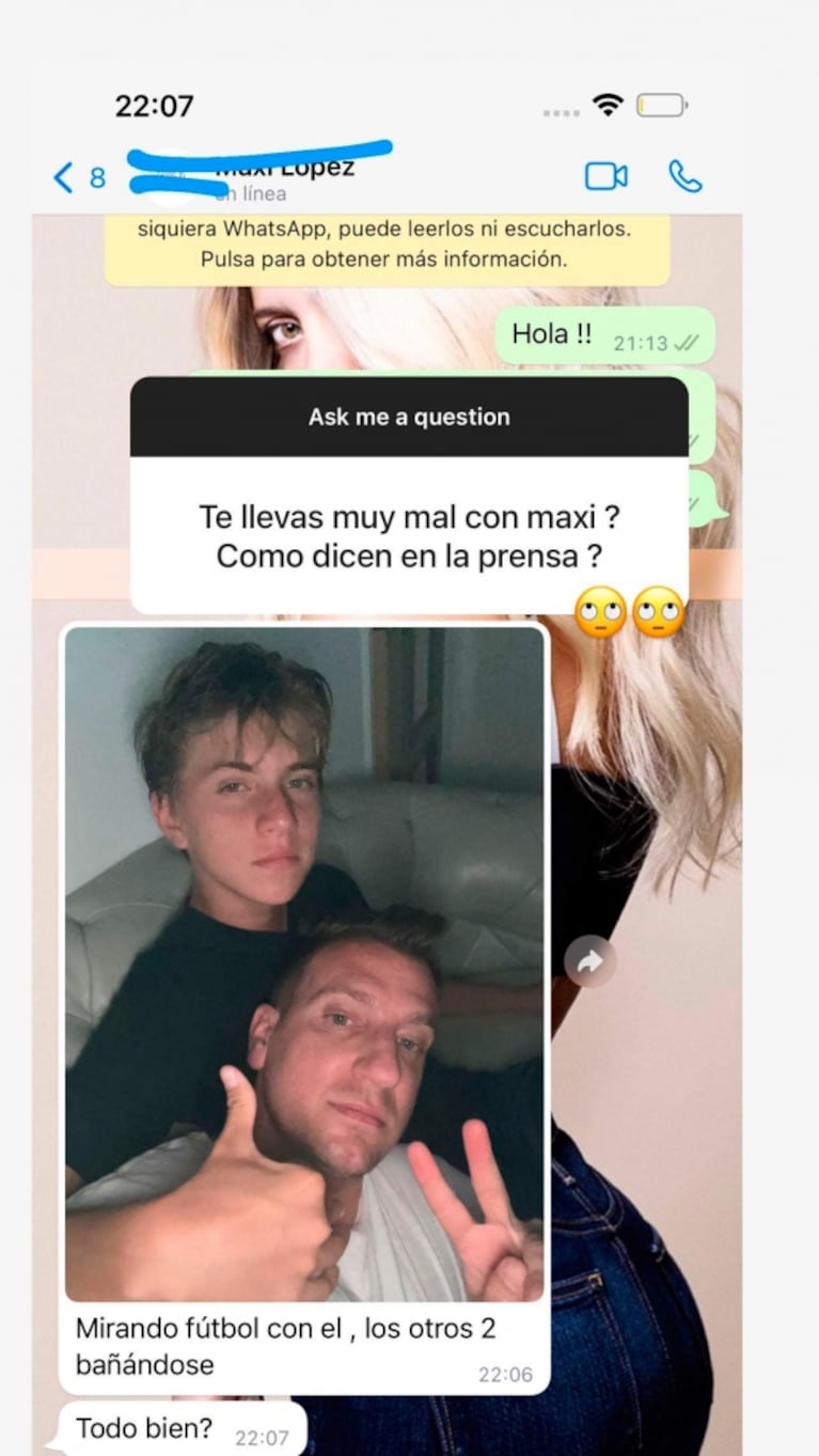 Wanda Nara fue contundente cuando le preguntaron cómo era su relación actual con Maxi López