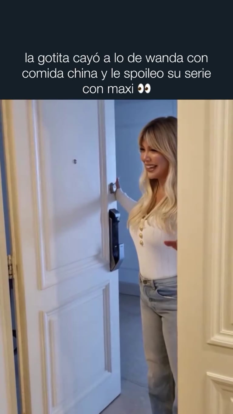 Wanda Nara habla sobre su serie (Foto: captura Instagram/@flanchota).