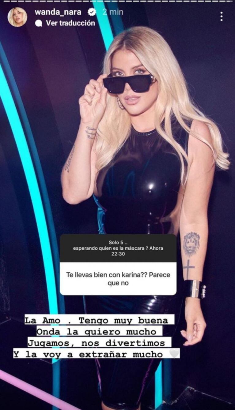 Wanda Nara habló contundente del rumor de enfrentamiento con Karina La Princesita