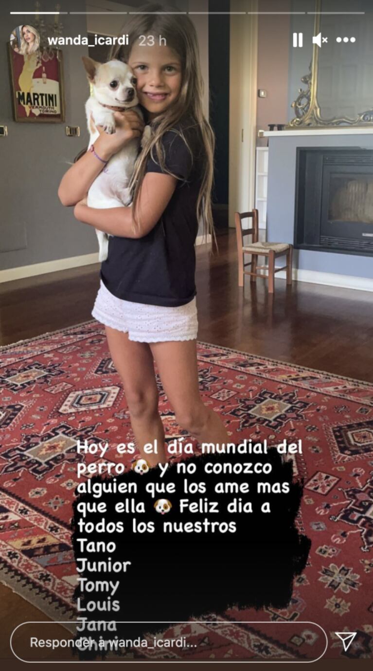 Wanda Nara habló del cariño de su hija Francesca hacia los animales en una fecha muy especial: "No conozco a alguien que los ame más que ella"