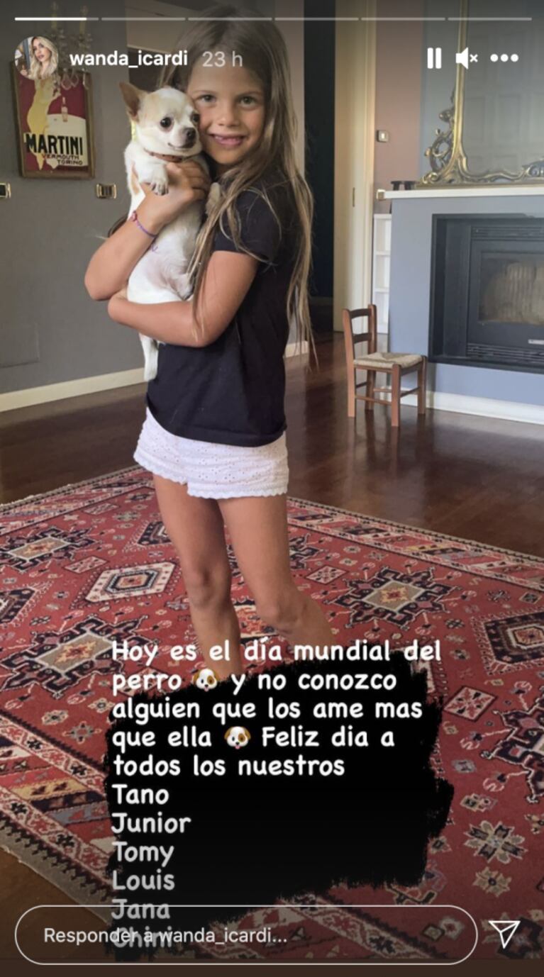 Wanda Nara habló del cariño de su hija Francesca hacia los animales en una fecha muy especial: "No conozco a alguien que los ame más que ella"