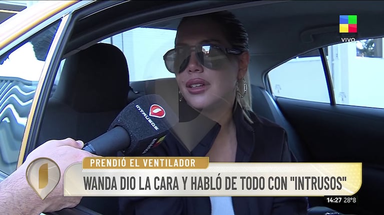 Wanda Nara habló en Intrusos (Foto: captura de América).