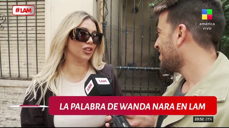 Wanda Nara habló en LAM (Foto: captura de América).