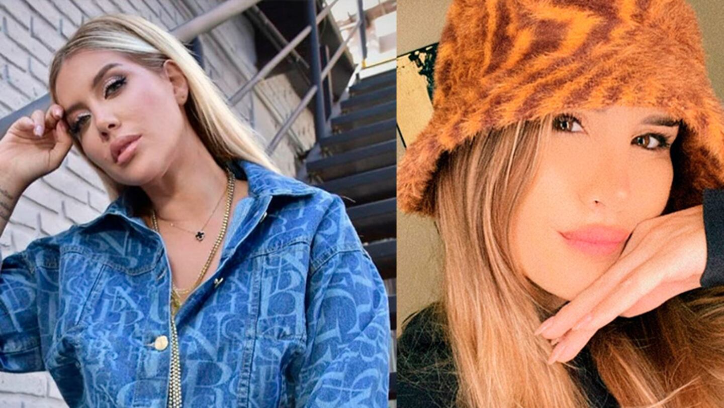 Wanda Nara impactó con un conjunto de jean de la marca de Mica Tinelli y recibió un dulce mensaje de su parte.