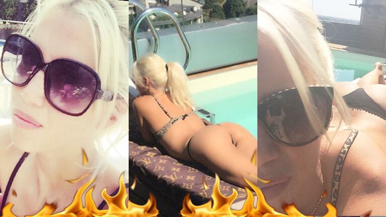 Wanda Nara, infartante en la pileta: sus fotos sexies ¡sin Photoshop! que revolucionaron Instagram