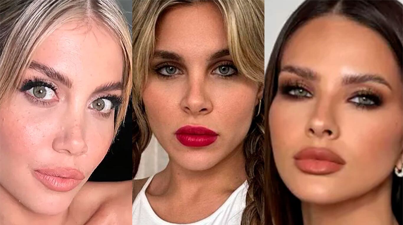 Wanda Nara, Ivana Icardi y la China Suárez (Fotos: Instagram).