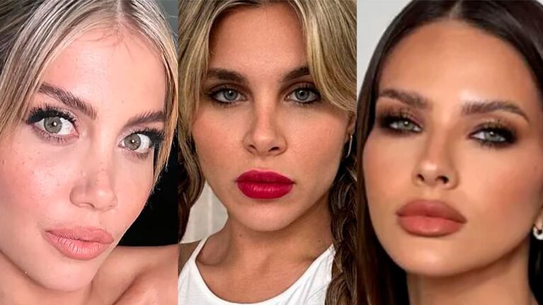 Wanda Nara, Ivana Icardi y la China Suárez (Fotos: Instagram).