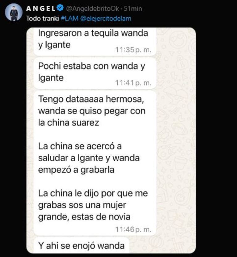 Wanda Nara, L-Gante, Mauro Icardi y la China Suárez coincidieron en un restaurante: videos y peleas