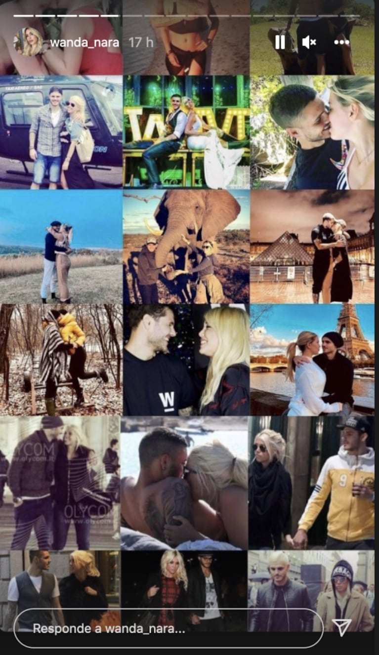 Wanda Nara le dedicó un posteo súper romántico a Mauro Icardi: un collage con los momentos más felices juntos
