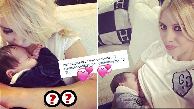 Wanda Nara le dedicó un significativo tatuaje a su quinta hija (Foto: Instagram)