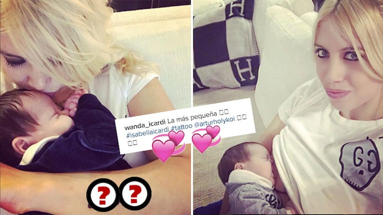 Wanda Nara le dedicó un significativo tatuaje a su quinta hija (Foto: Instagram)