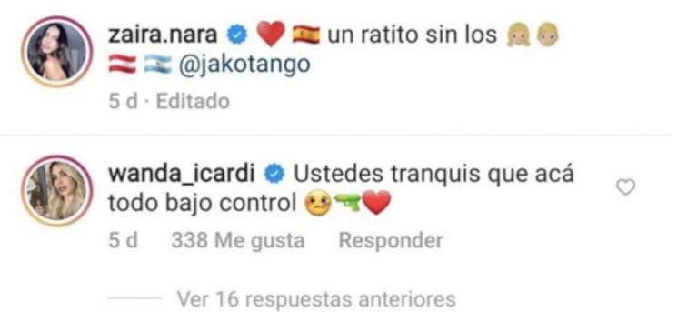 Wanda Nara le hizo a Zaira y su marido un reclamo por cuidar a sus hijos mientras ellos recorren Europa: "Ustedes tranquis"