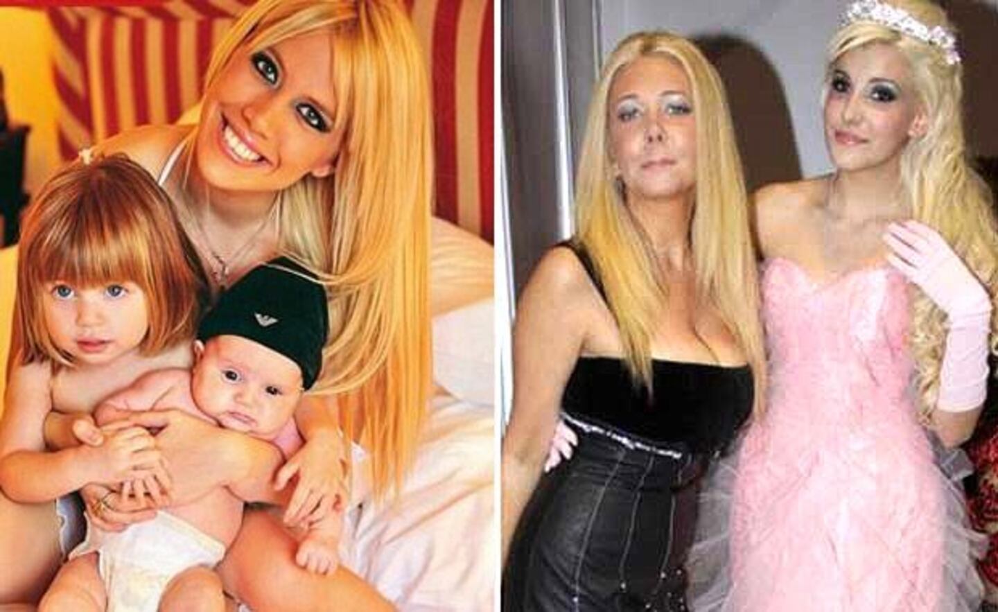 Wanda Nara le "pegó" a Mariana Nannis. (Fotos: Web)