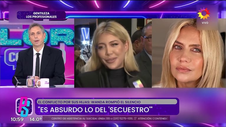 Wanda Nara le respondió a Mauro Icardi la acusación de secuestro de sus hijas (Foto: captura de eltrece y El Nueve).