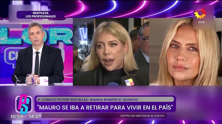 Wanda Nara le respondió a Mauro Icardi la acusación de secuestro de sus hijas (Foto: captura de eltrece y El Nueve).