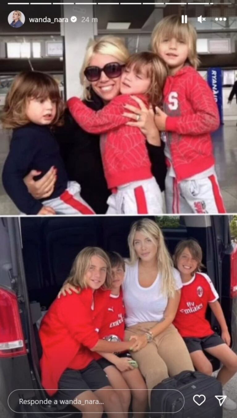 Wanda Nara les dedicó un emotivo posteo a sus hijos en medio de su conflictivo presente con Mauro Icardi