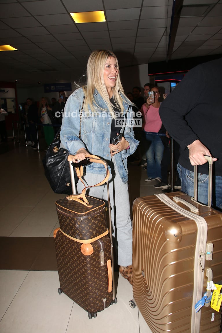 Wanda Nara llegó a Argentina (Foto: Movilpress).