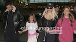 Wanda Nara llegó a la Argentina con sus hijas y Martín Migueles (Foto: Movilpress).