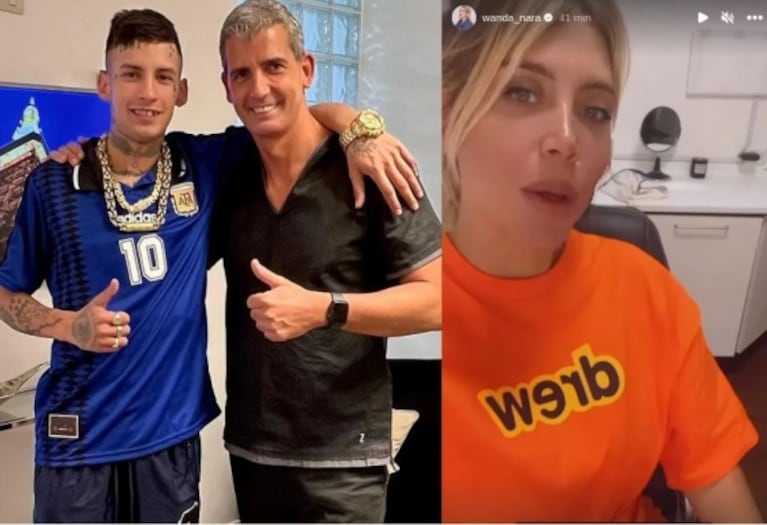 Wanda Nara llevó a L-Gante al dentista: las fotos