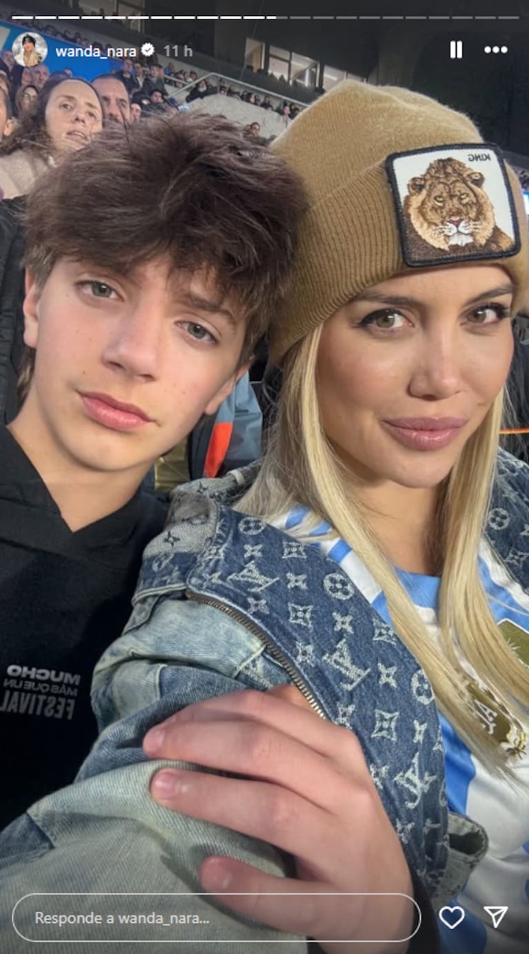 Wanda Nara llevó a toda su familia a ver el partidos de la Selección Argentina: las fotos | Créditos: Instagram @wanda_nara