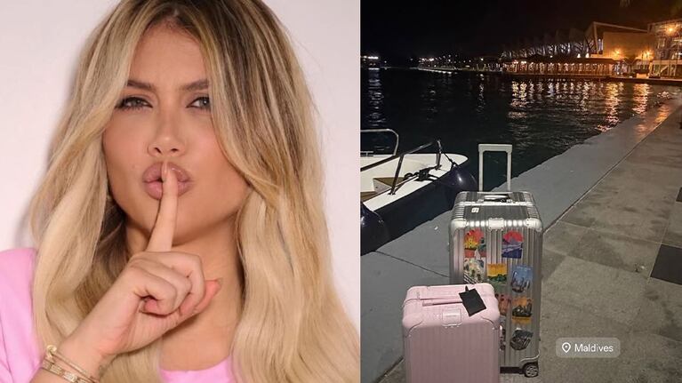 Wanda Nara luce una lujosa valija rosa: qué marca es y cuál es su precio