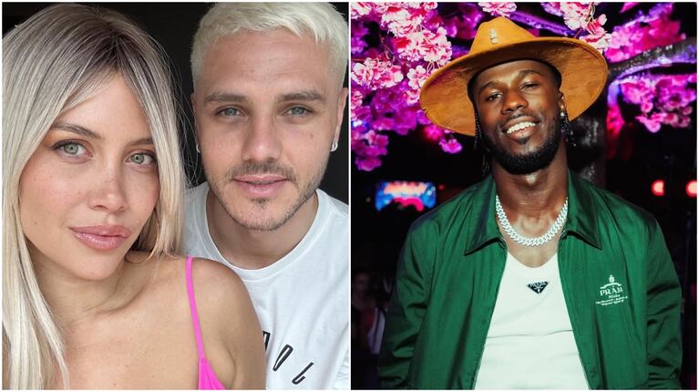 Wanda Nara, Mauro Icardi y Keita Baldé. (Foto: Instagram/@wanda_icardi - @keitabaldeoficial)