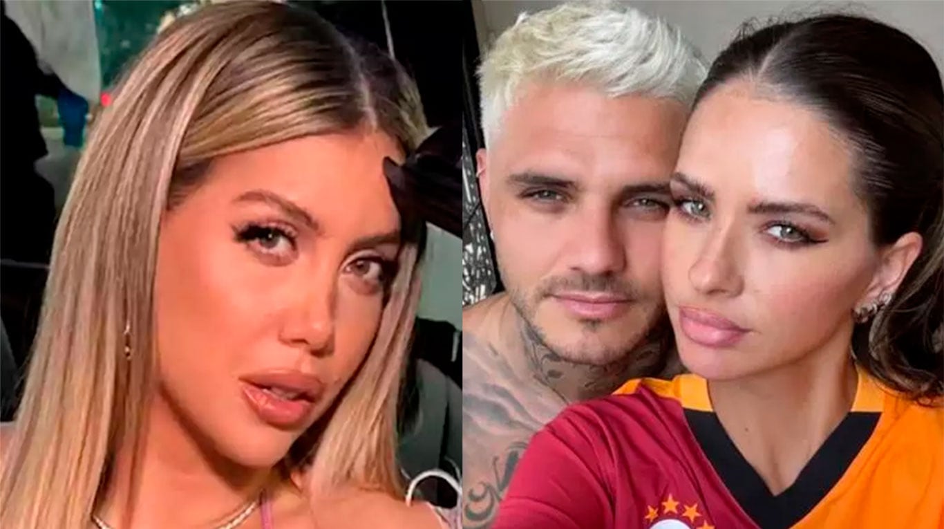 Wanda Nara, Mauro Icardi y la China Suárez (Fotos: redes sociales).