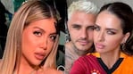 Wanda Nara, Mauro Icardi y la China Suárez (Fotos: redes sociales).