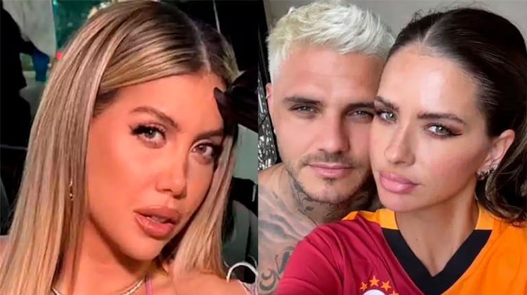Wanda Nara, Mauro Icardi y la China Suárez (Fotos: redes sociales).