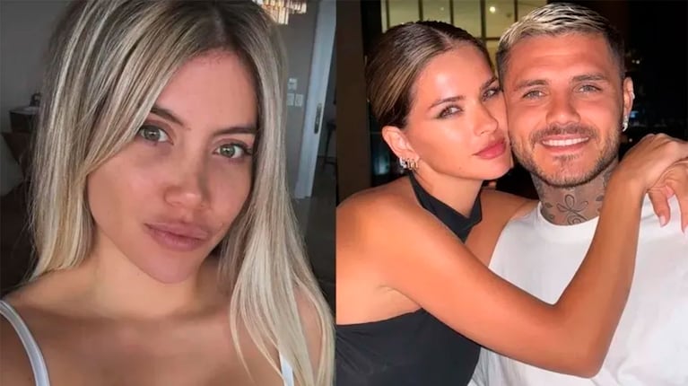 Wanda Nara, Mauro Icardi y la China Suárez (Fotos: redes sociales).