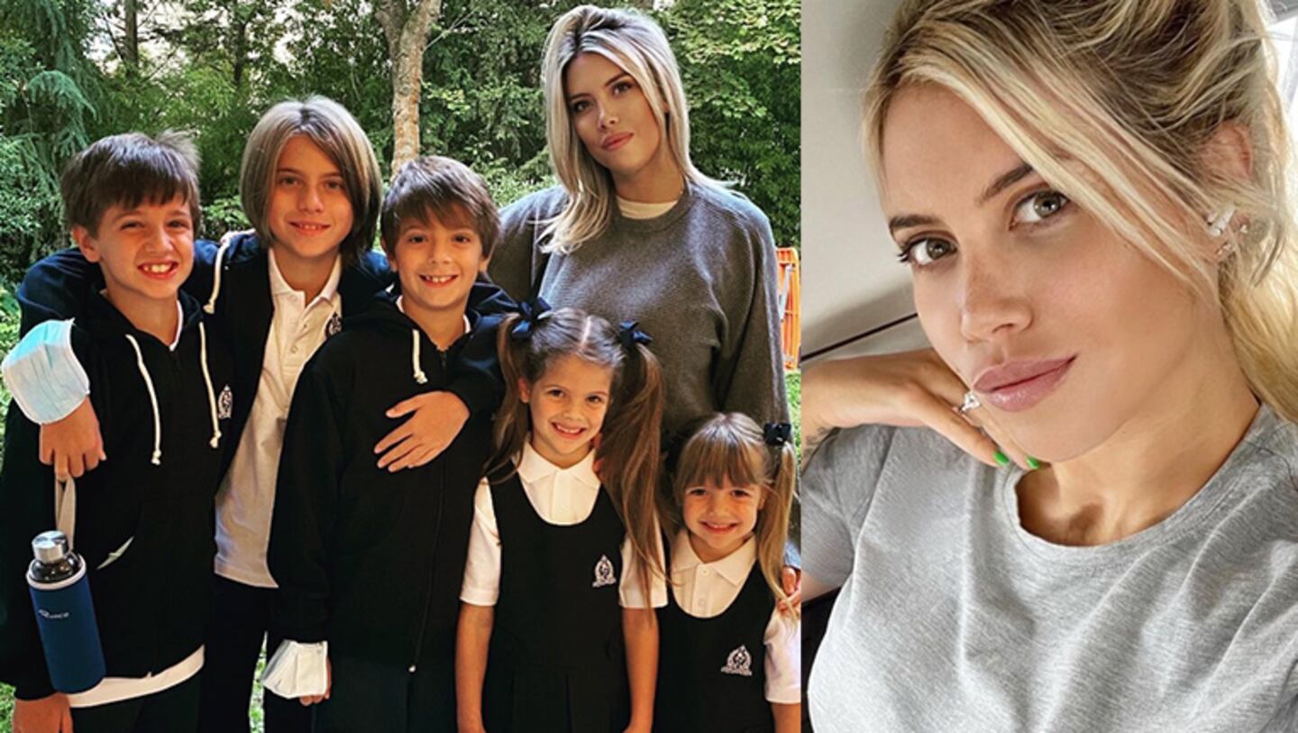 Wanda Nara mostró cómo ayuda a sus hijos a prepararse para la vuelta al cole en París.