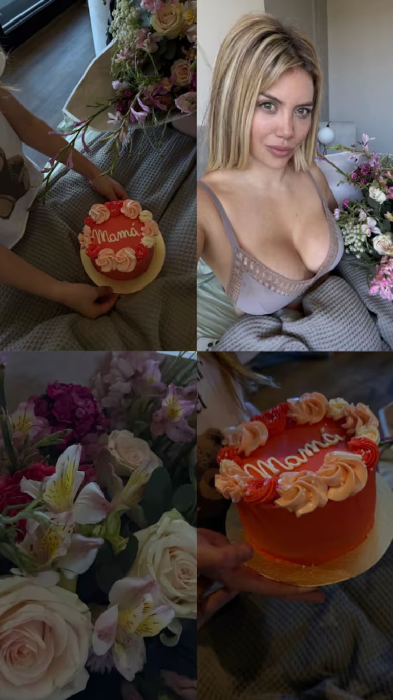 Wanda Nara mostró el original regalo que le hicieron sus hijos por el Día de la Madre | Créditos: Instagram @wanda_nara