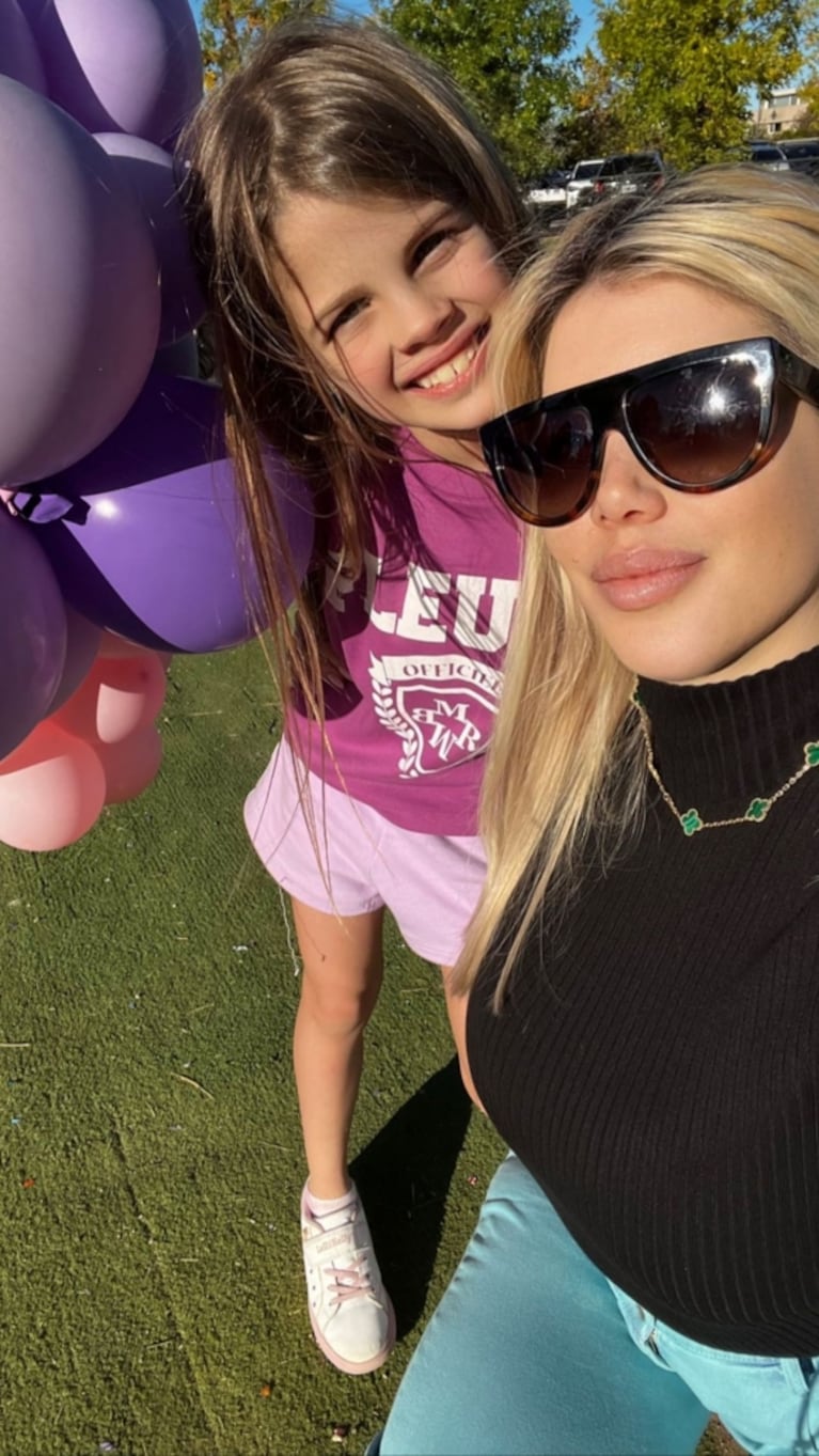 Wanda Nara mostró el súper cumpleaños de la hija de Zaira: "Feliz cumple, Mali"