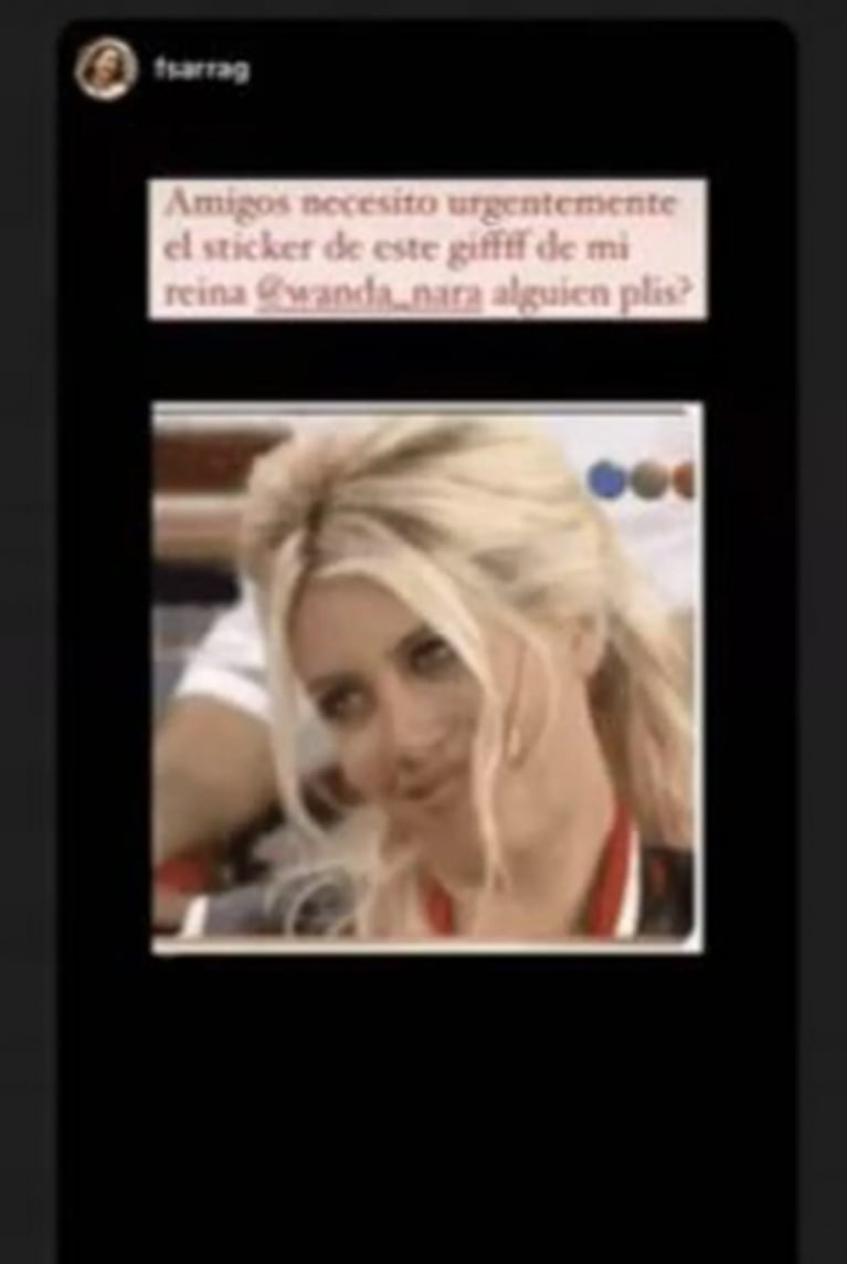 Wanda Nara mostró los divertidos stickers con su cara: estos son los que más usa