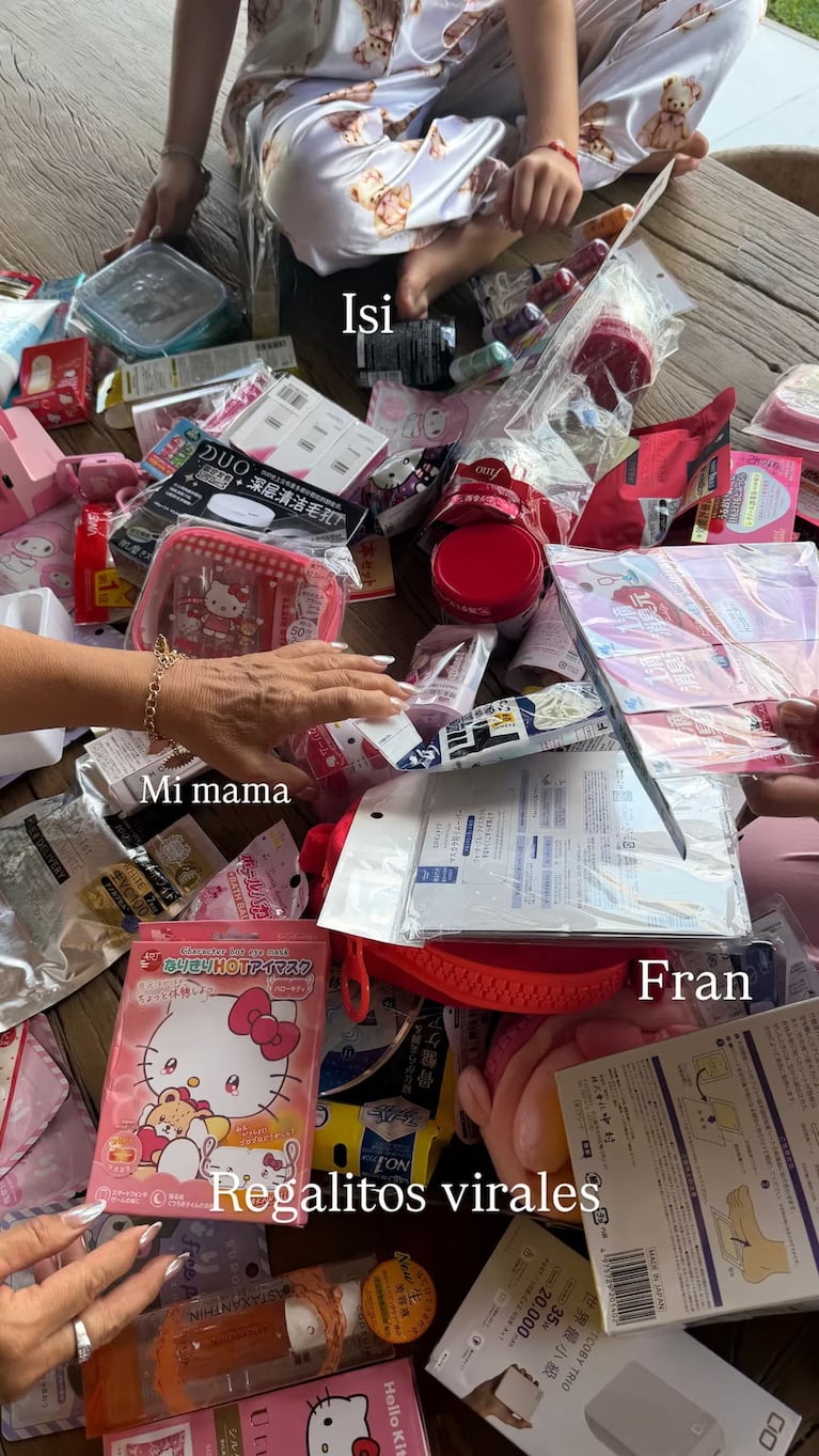 Wanda Nara mostró los regalos que trajo para sus hijas. Instagram wanda_nara