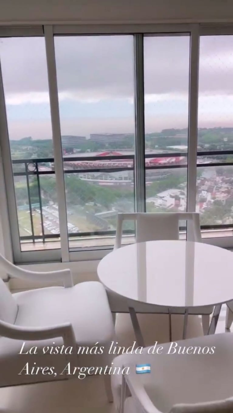 Wanda Nara mostró su espectacular hogar en Buenos Aires ¡frente a la cancha de River!: "La vista más linda"