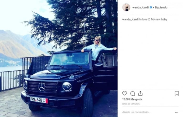 Wanda Nara mostró su flamante camioneta de 220 mil dólares: "Enamorada de mi nuevo bebé"