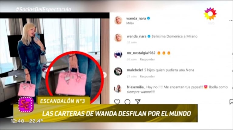 Wanda Nara mostró su increíble colección de carteras: cuestan más de 100 mil dólares