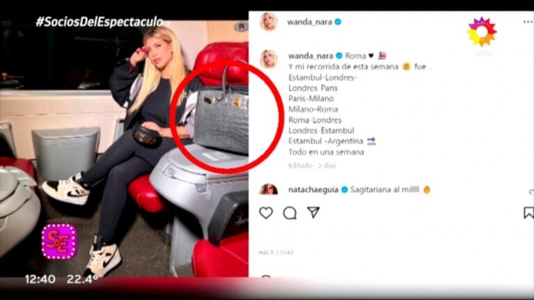 Wanda Nara mostró su increíble colección de carteras: cuestan más de 100 mil dólares