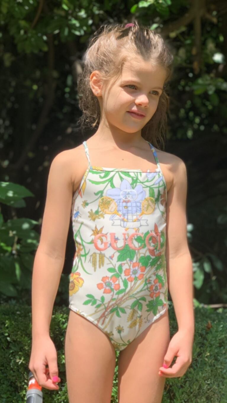 Wanda Nara mostró su "secreto low cost" para divertir a sus hijos: "No hay verano, ni infancia sin pelopincho"