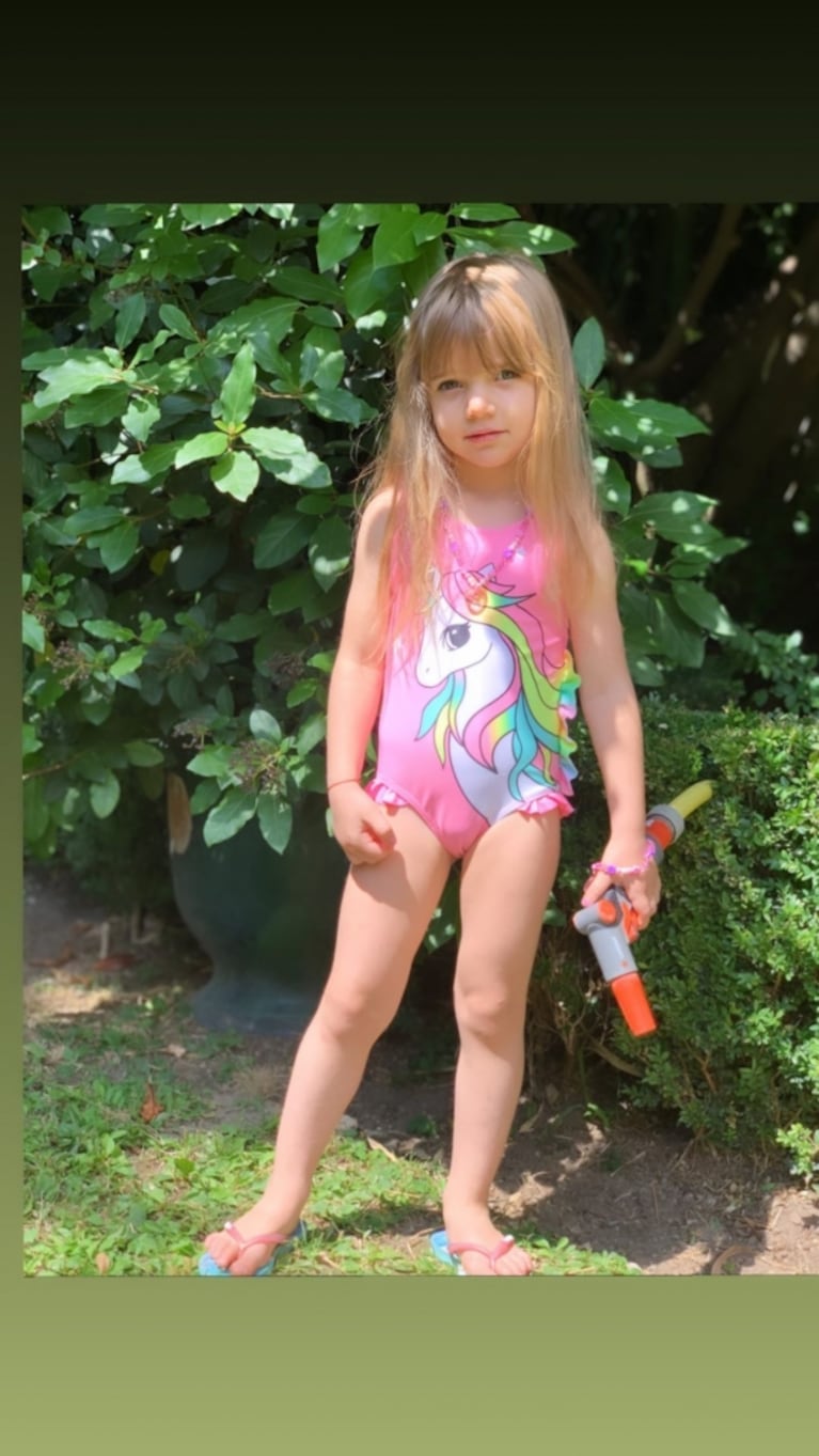 Wanda Nara mostró su "secreto low cost" para divertir a sus hijos: "No hay verano, ni infancia sin pelopincho"