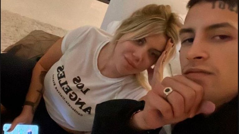 Wanda Nara, muy cerca de L-Gante en sus últimas horas antes de viajar a Turquía