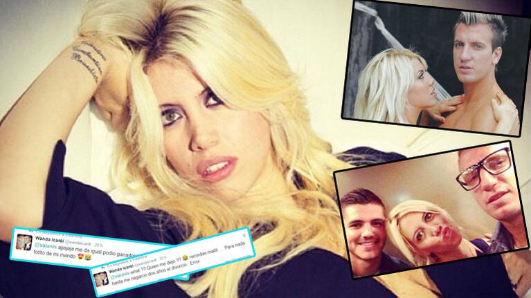Wanda Nara, muy filosa en Twitter por Maxi López (Fotos: Web). 