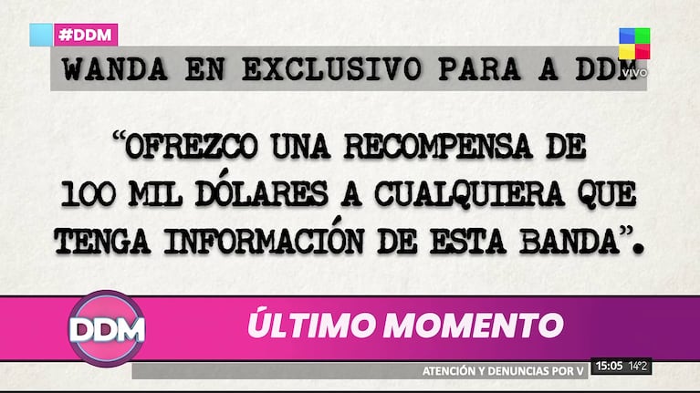 Wanda Nara ofrece una recompensa por información sobre la banda que ingresó a su domicilio de Milán (Foto: América).