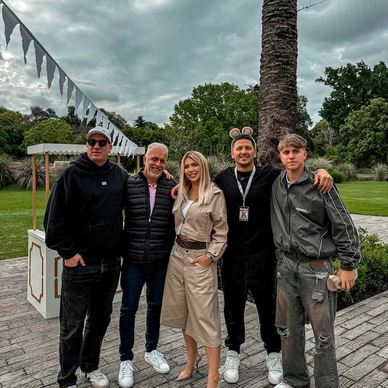 Wanda Nara presumió el cumpleaños de su hija menor en compañía de la familia de Mauro Icardi
