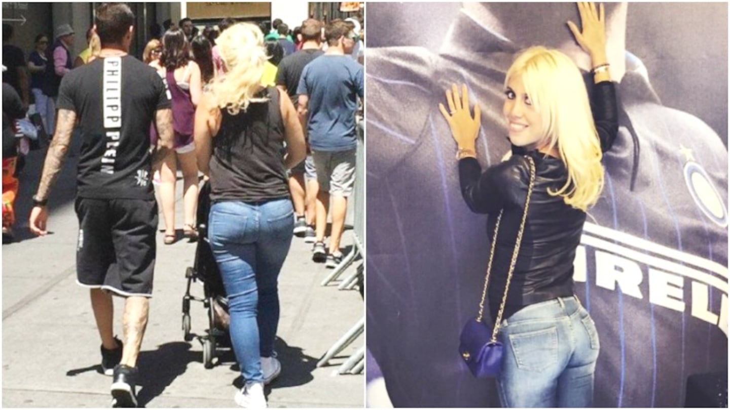 Wanda Nara publicó otra imagen de su cola (Fotos: Twitter)