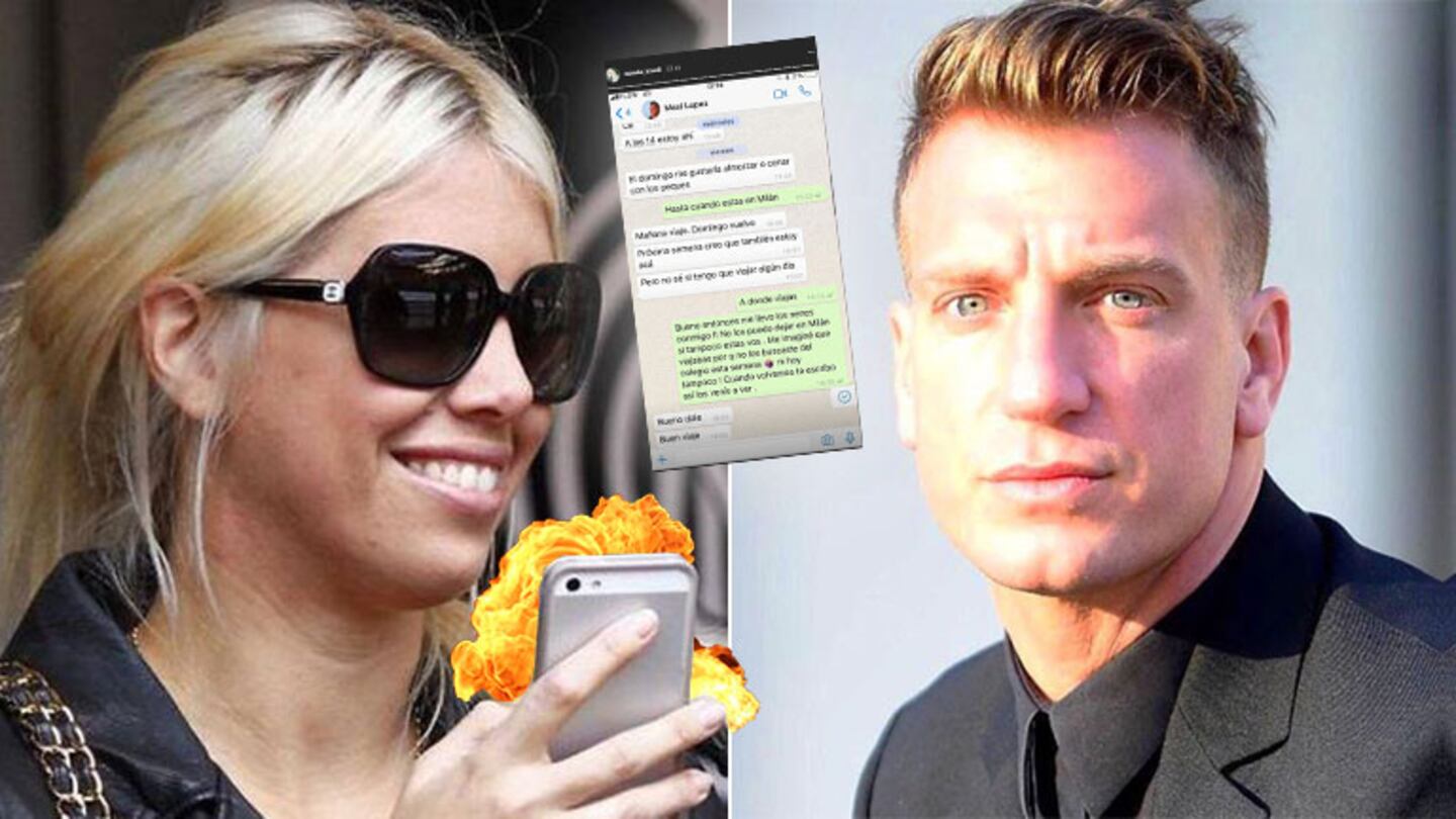 Wanda Nara publicó un nuevo chat privado con Maxi López: ¡No los buscaste del colegio esta semana!