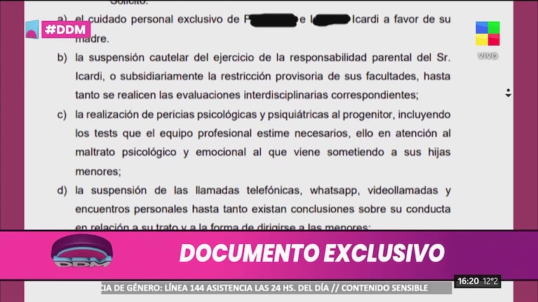 Wanda Nara quiere quitarle la paternidad a Mauro Icardi.