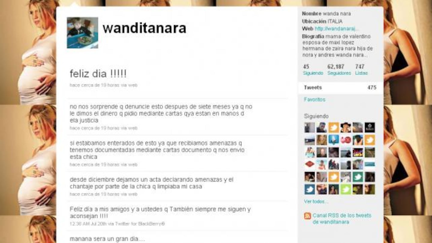 Wanda Nara: “Recibíamos amenazas de esta chica y las tenemos documentadas”